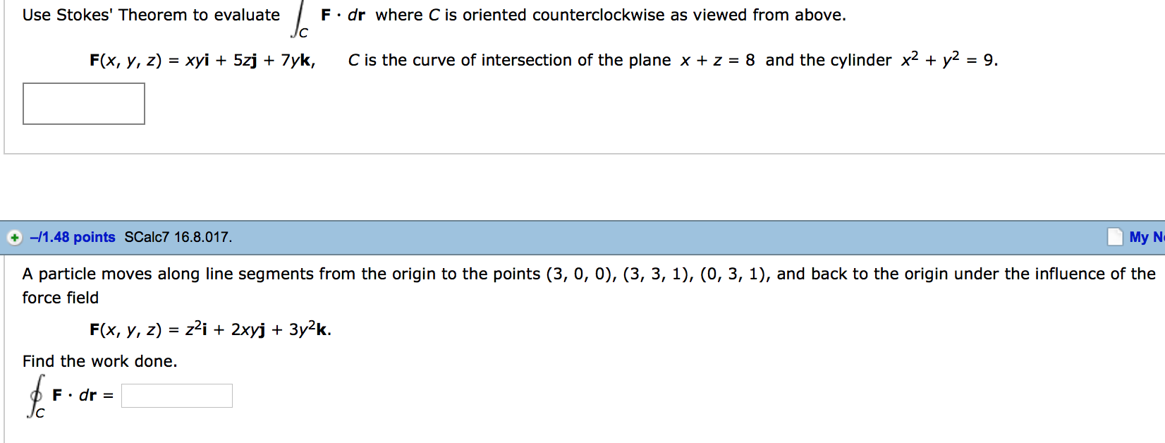 Solved Evaluate The Surface Integral Doubleintegral S Middot