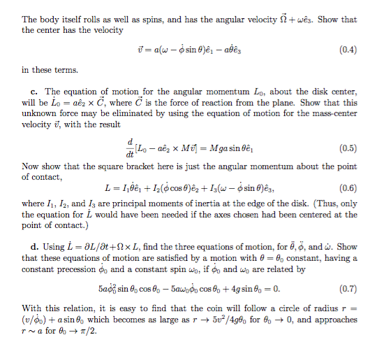 3. In this problem, we are investigating the rolling | Chegg.com