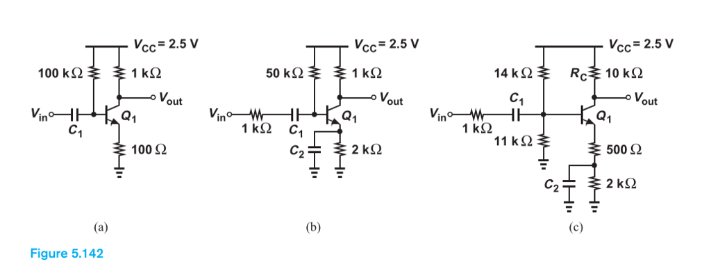 Solved 5.52. Calculate vout/vin for each of the circuits de- | Chegg.com