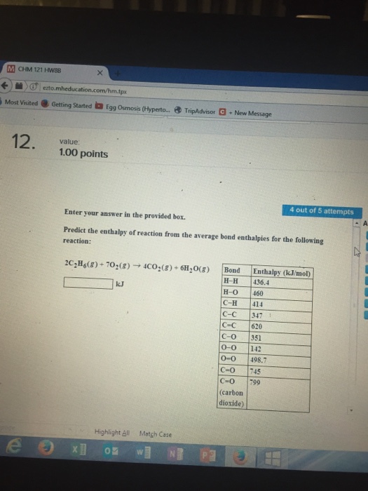 What Is Meant By The Term Average Bond Enthalpy