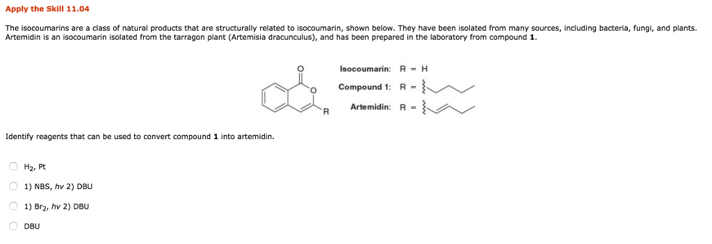 Solved: Apply The Skill 11.04 The Isocoumarins Are A Class... | Chegg.com