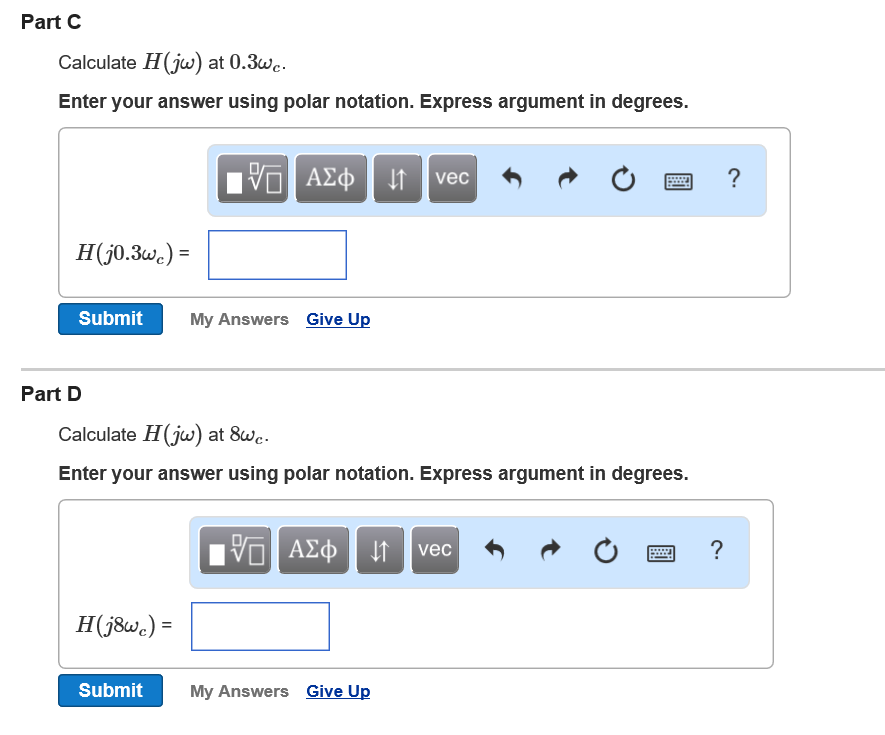 Solved Part A Consider the RC filter shown in (Figure 1) | Chegg.com