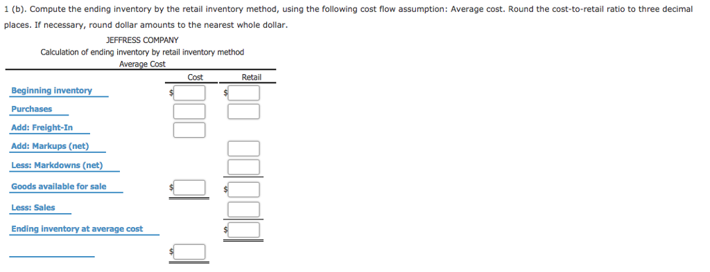 Retail Inventory Method The following information | Chegg.com