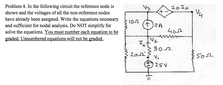 Solved Problem 4. In the following circuit the reference | Chegg.com image.