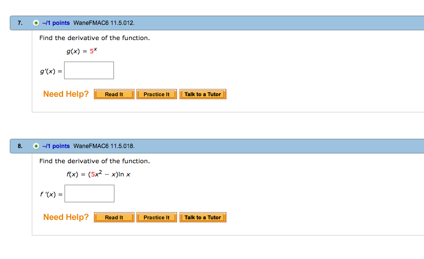 solved-find-the-derivative-of-the-function-g-x-5-x-find-chegg