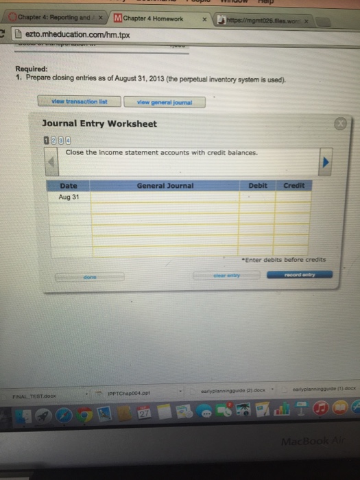 accounting homework answers