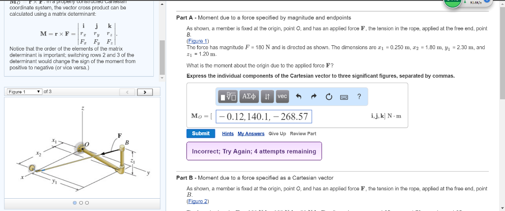 Solved Coordinate system, the vector cross product can be | Chegg.com