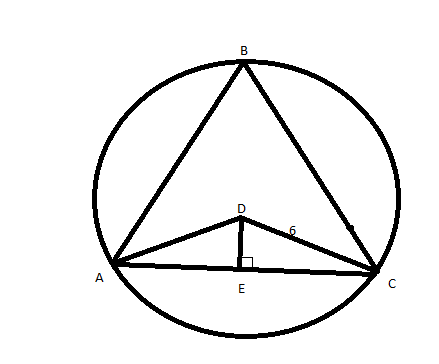 Solved Regular triangle ABC is inscribed in a circle with a | Chegg.com