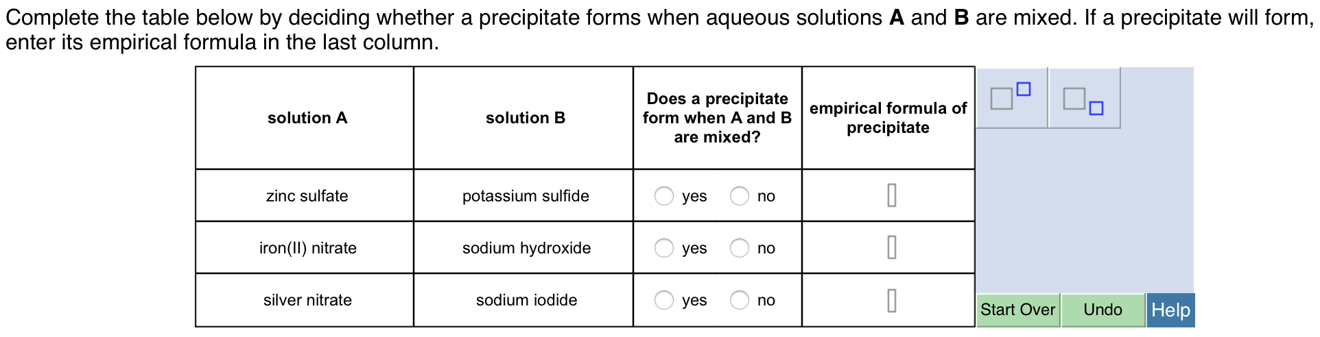 when will a precipitate form when will a precipitate form