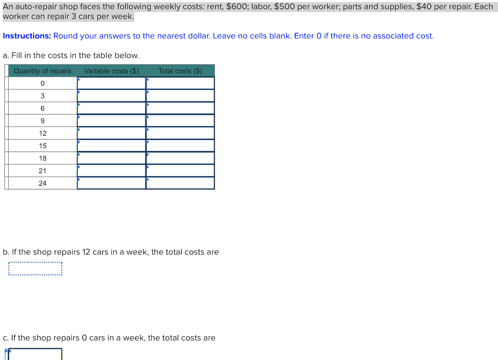 Labor Costs For Auto Repair Shops