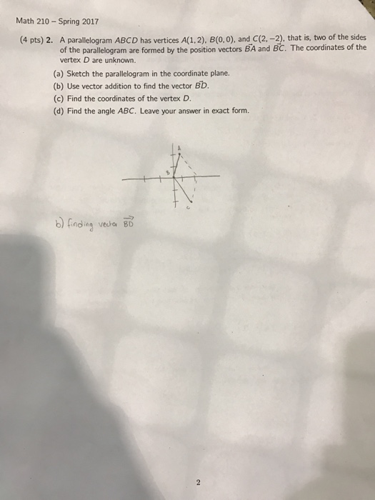 Solved This is a calc 3 question so I'd rather not get ways | Chegg.com