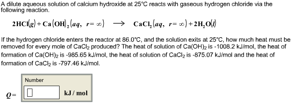 A dilute aqueous solution of calcium hydroxide at 25 | Chegg.com