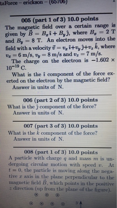 Solved The magnetic field over a certain range is given by B | Chegg.com