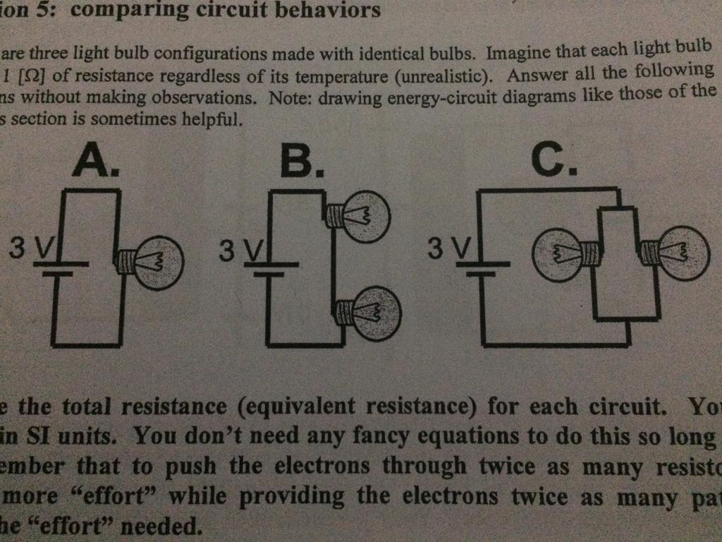 1) Calculate The Voltage Across Each Light Bulb. 2...