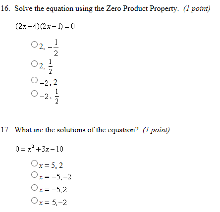 Solved Solve the equation using the Zero Product Property. | Chegg.com