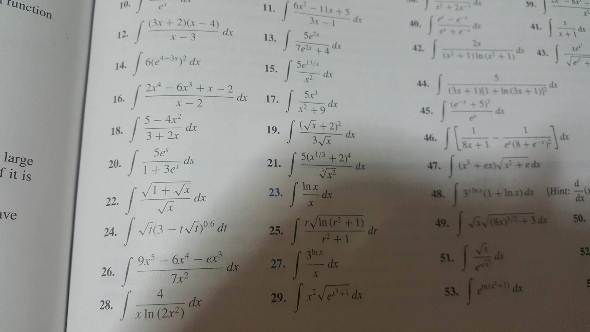 Solved Integral 3x 2 X 4 x 3 Dx Integral Chegg