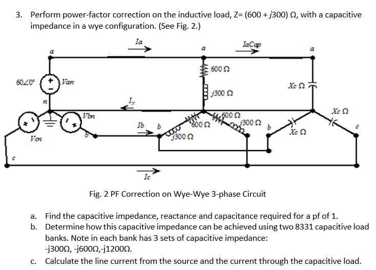 Solved Perform powerfactor correction on the inductive