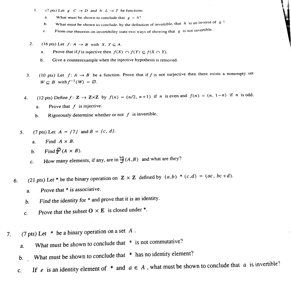 Solved Let g: C rightarrow D and h: L rightarrow T be | Chegg.com