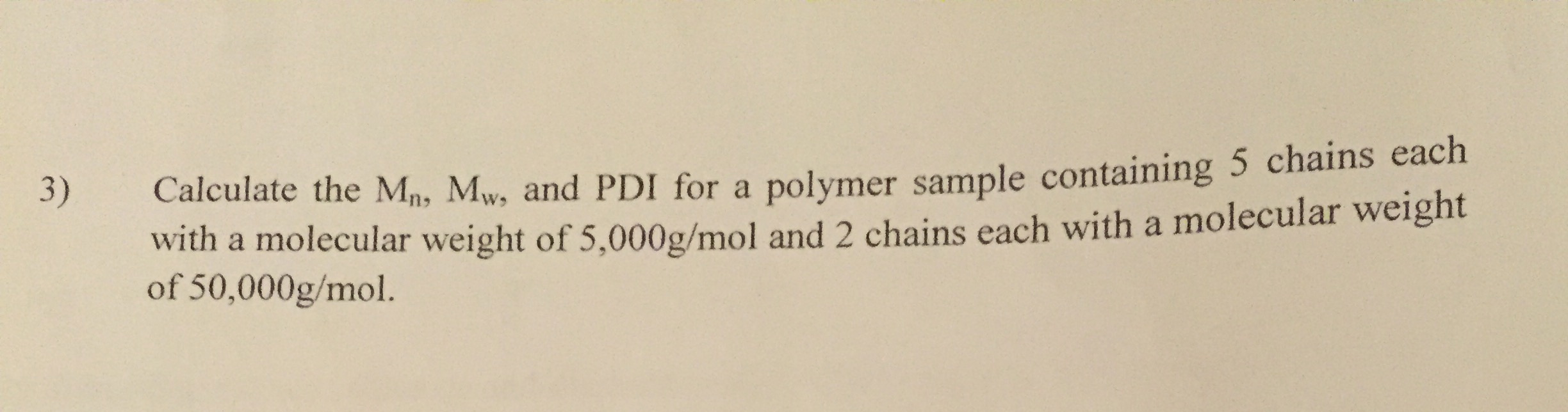 3-calculate-the-mn-mw-and-pdi-for-a-polymer-sample-chegg