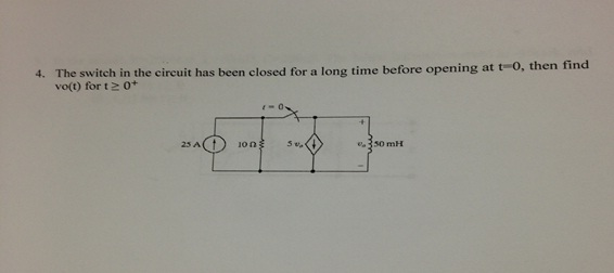 Solved The Switch In The Circuit Has Been Closed For A Lo