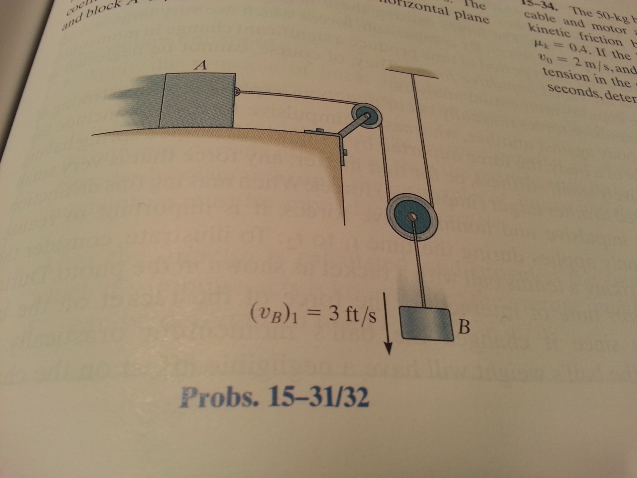 Solved Block A Weighs 10 Lb And Block B Weighs 3 Lb. If B Is | Chegg.com