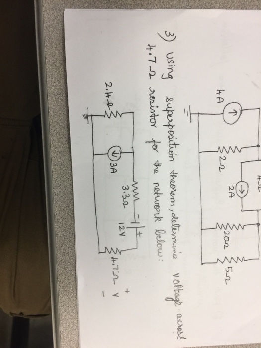 Solved Using Superposition Theorem Determine Voltage Across 6165