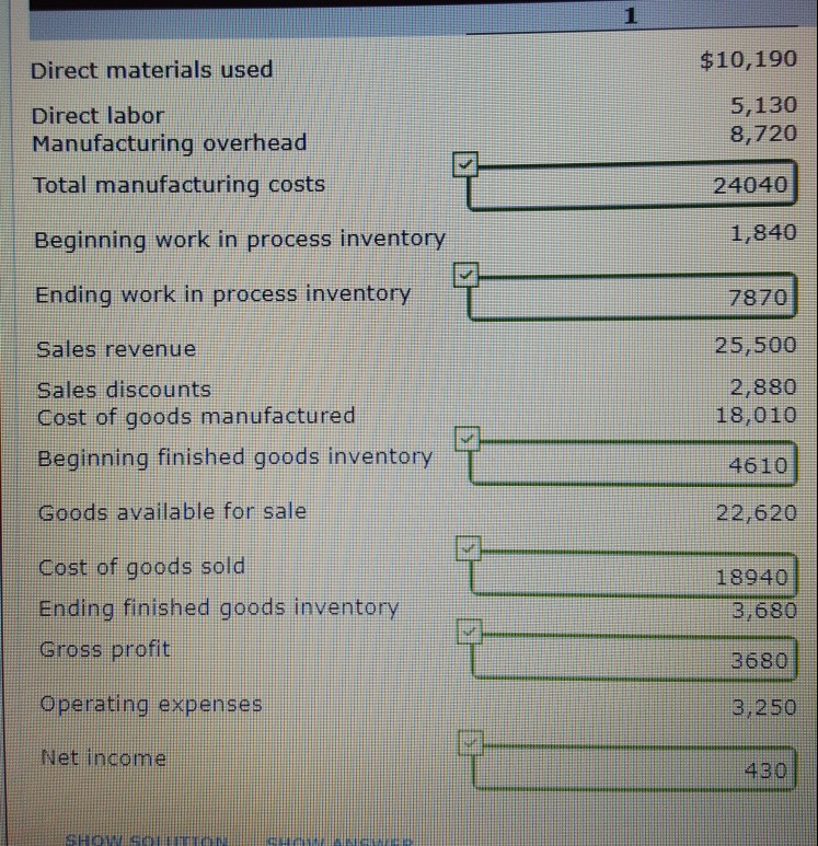 Create balance sheet for manufacturing company. Here | Chegg.com