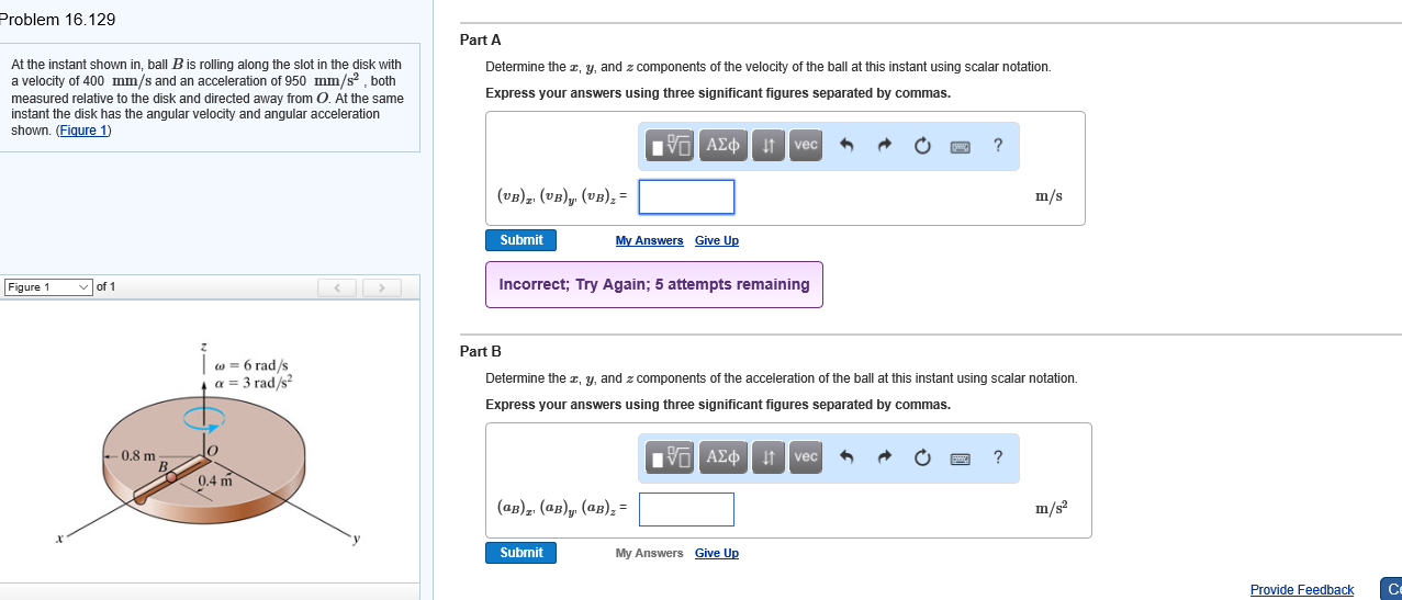 Solved At The Instant Shown In, Ball B Is Rolling Along The | Chegg.com