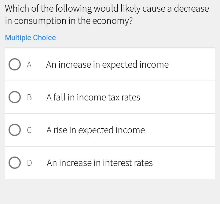 Solved Which of the following would likely cause a decrease | Chegg.com