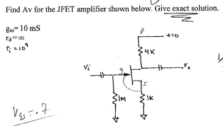 Solved Find Av for the JFET amplifier shown below. Give | Chegg.com