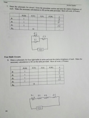 Solved 7. Draw the schematic for circuit 3 from the | Chegg.com