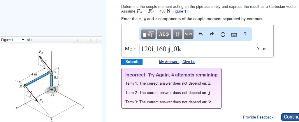 Solved Determine The Couple Moment Acting On The Pipe | Chegg.com