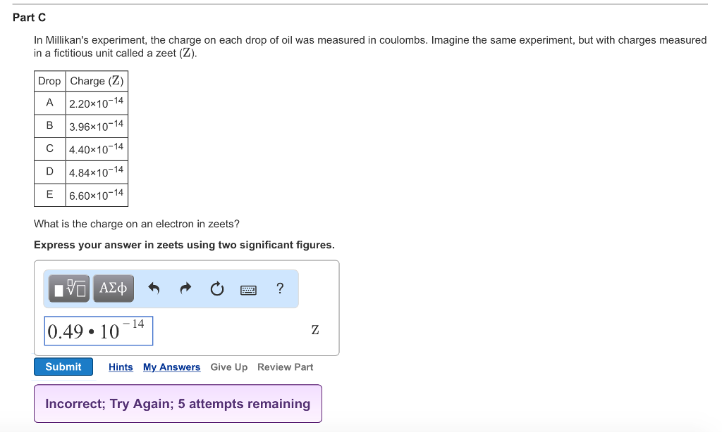 What Is The Charge On An Electron In Zeets