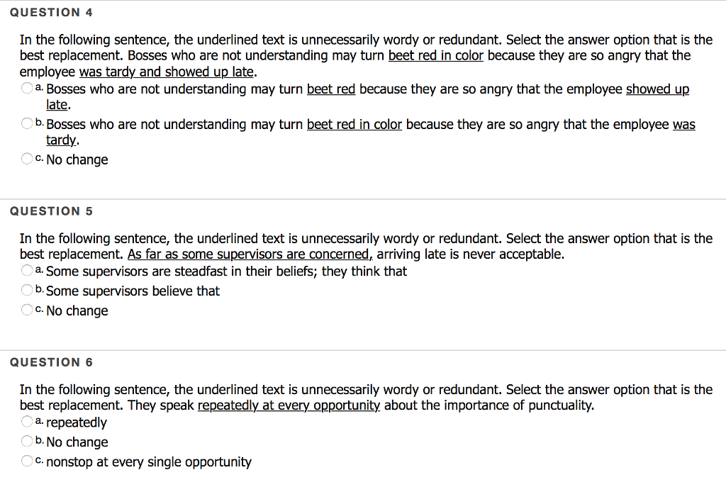 QUESTION 1 In some of the following sentences, the | Chegg.com