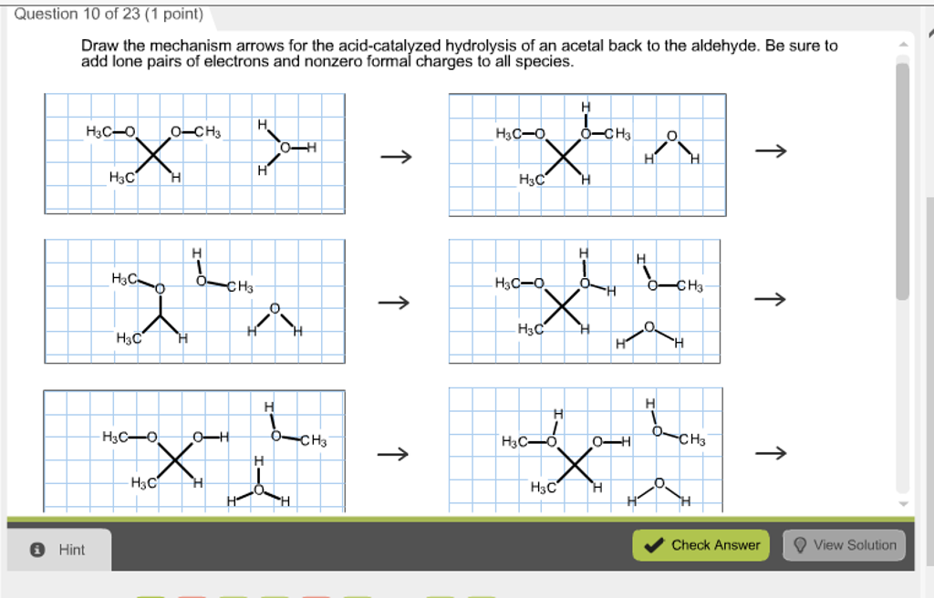 Solved Draw the mechanism arrows for the acid-catalyzed | Chegg.com