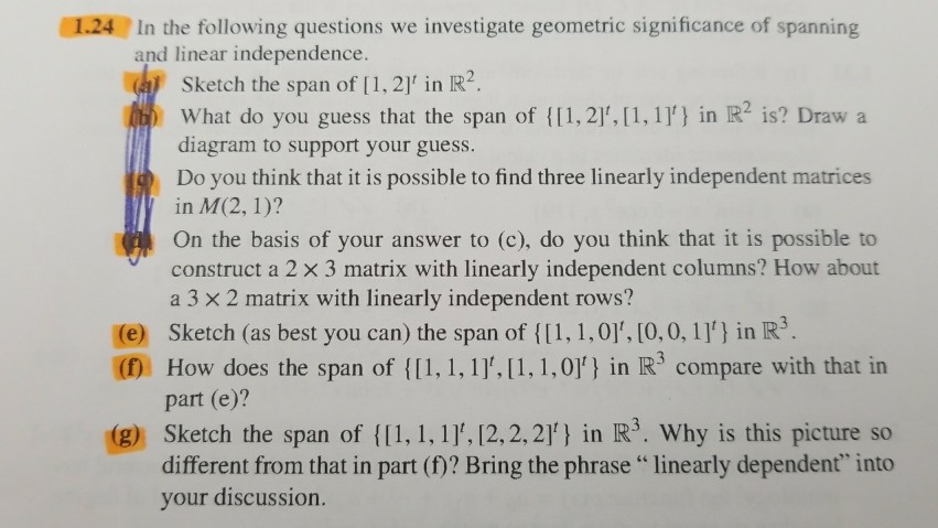 Solved 1.24 In the following questions we investigate | Chegg.com