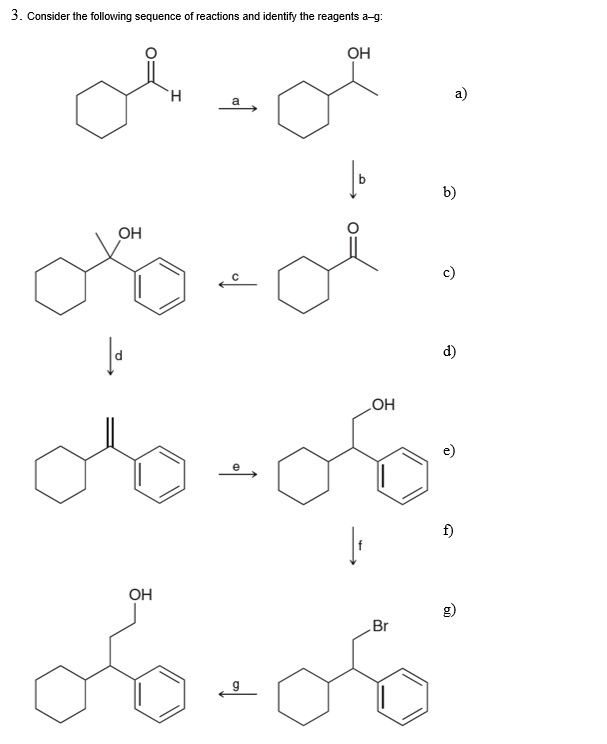 Solved Consider the following sequence of reactions and | Chegg.com