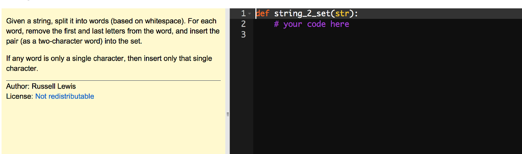Solved Given a string, split it into words (based on | Chegg.com