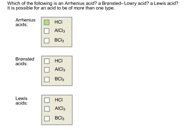 Which Of The Following Is An Arrhenius Acid