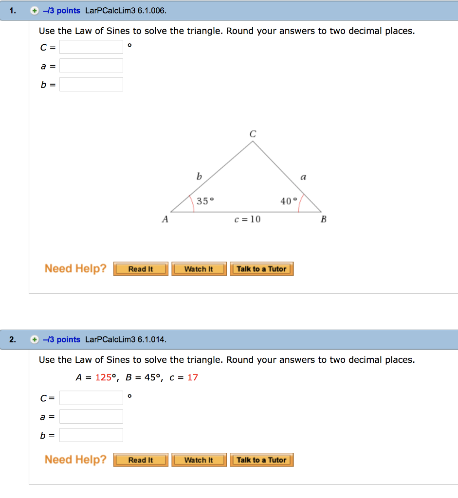 solved-use-the-law-of-sines-to-solve-the-triangle-round-chegg