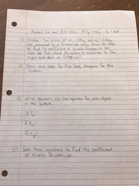 Solved Friction : Two bbeks ofm 150 the table top thot | Chegg.com