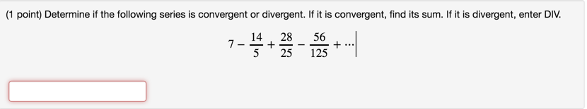 Solved Determine if the following series is convergent or | Chegg.com