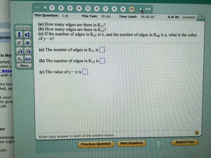 Solved How many edges are there in K_11 How many edges are | Chegg.com