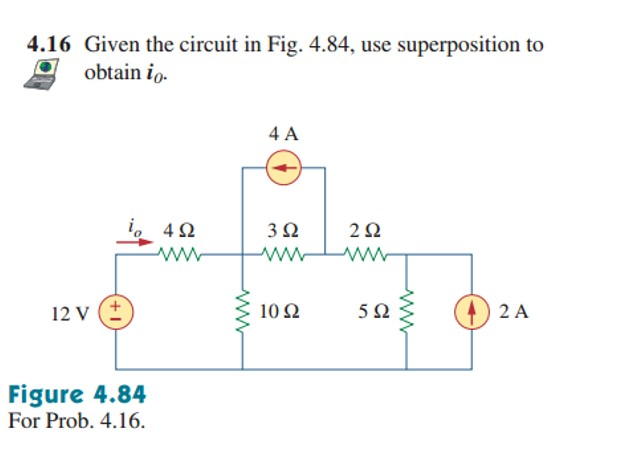 Solved 4.16 Given The Circuit In Fig. 4.84, Use | Chegg.com