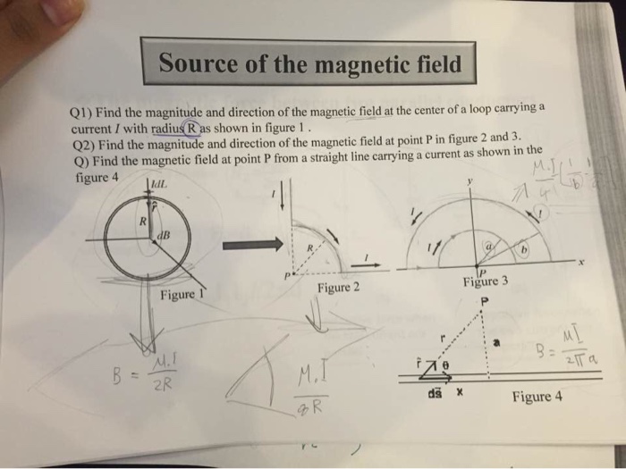 Solved Source of the magnetic field Q1) Find the magnitude | Chegg.com