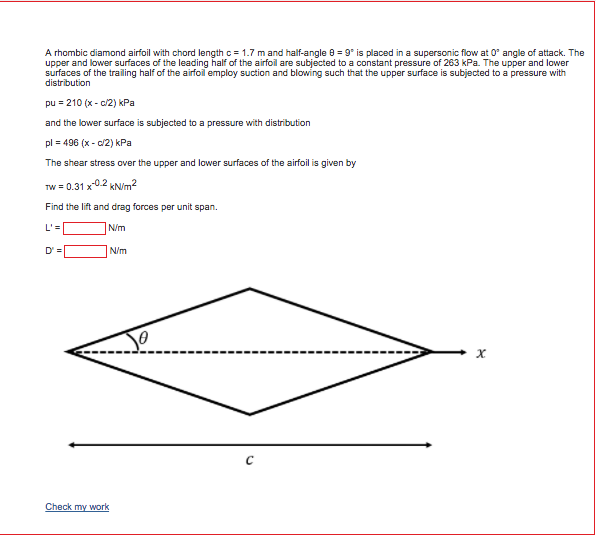 Solved this is an aerodynamic problem. please help me if you | Chegg.com