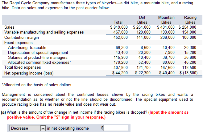 The Regal Cycle Pany Manufactures Three Types Of Chegg 