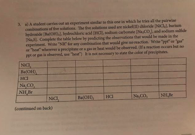 Solved A Student Carries Out An Experiment Similar To This | Chegg.com