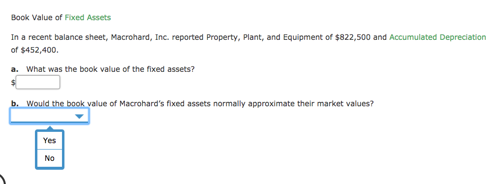 solved-book-value-of-fixed-assets-in-a-recent-balance-sheet-chegg
