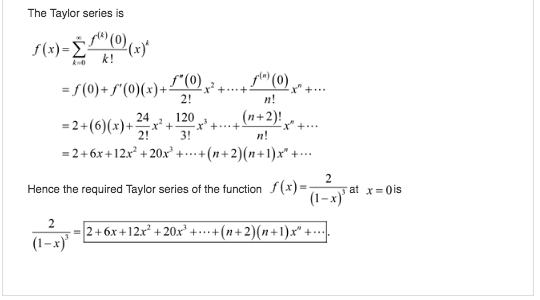 Solved Finding Taylor Series Use power series operations to | Chegg.com